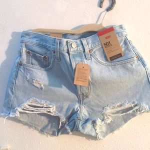 Levi's 501 High Rise Shorts Size 26